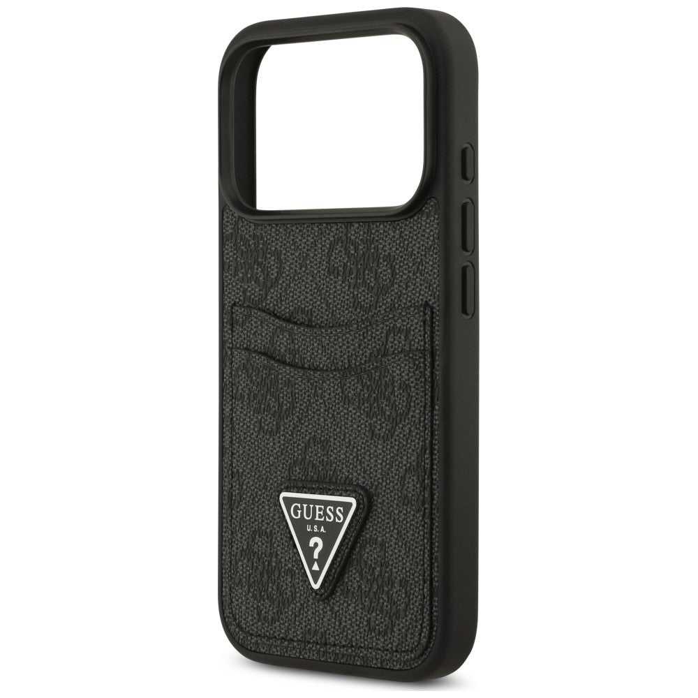 Tok Apple iPhone 18 Pro Max / 17 Pro Max készülékhez, Guess, 4G Double Card Triangle, fekete