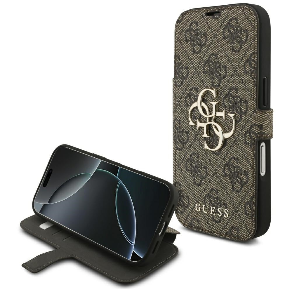 Tok Apple iPhone 18 Pro Max / 17 Pro Max készülékhez, Guess, 4G fém logó, barna