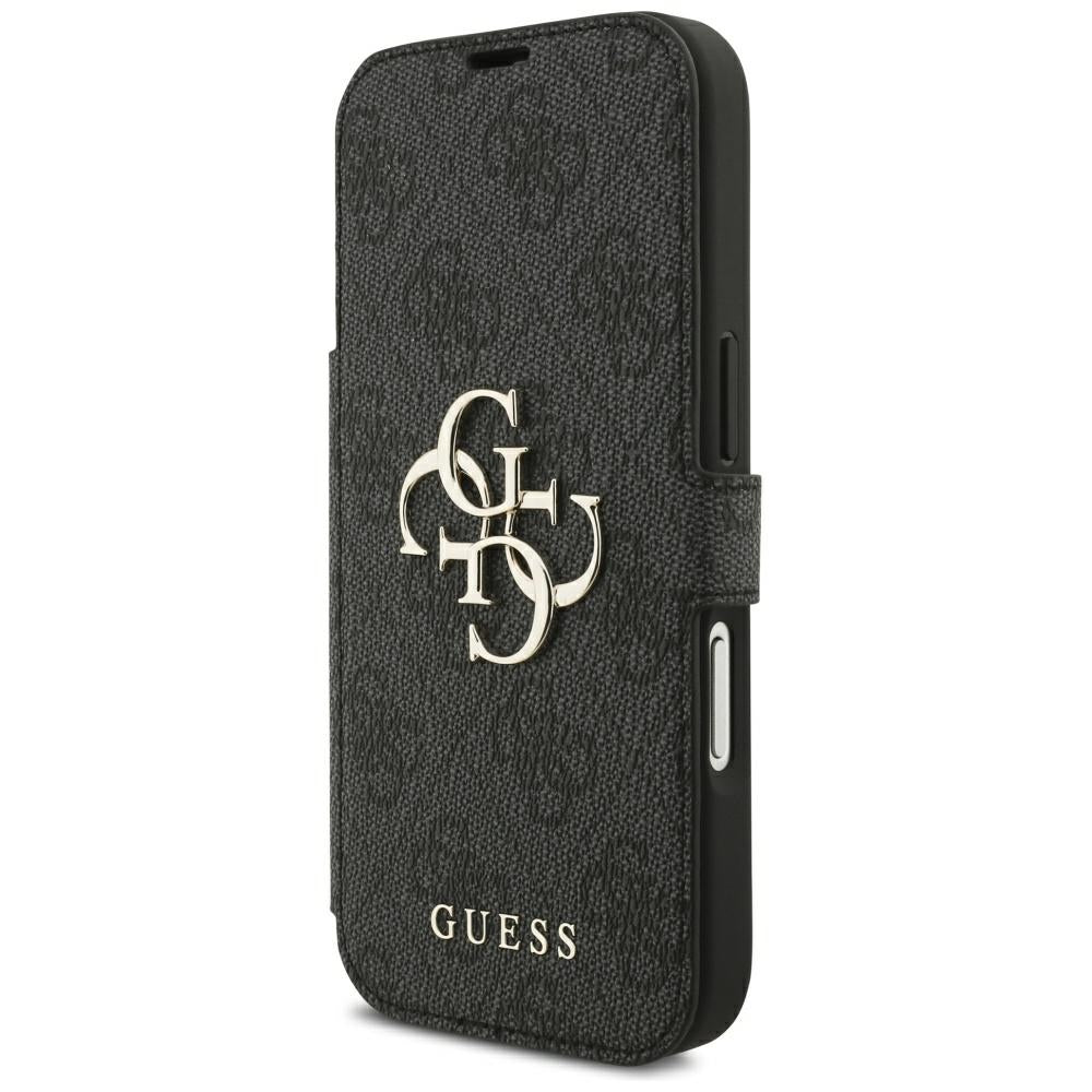Tok Apple iPhone 18 Pro Max / 17 Pro Max-hoz, Guess, 4G Fém Logó, Fekete