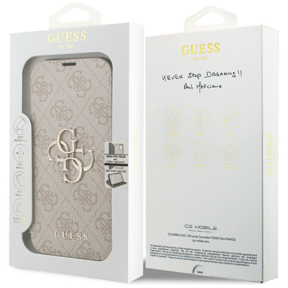Tok Apple iPhone 18 Pro Max / 17 Pro Max készülékhez, Guess, 4G fém logó, rózsaszín