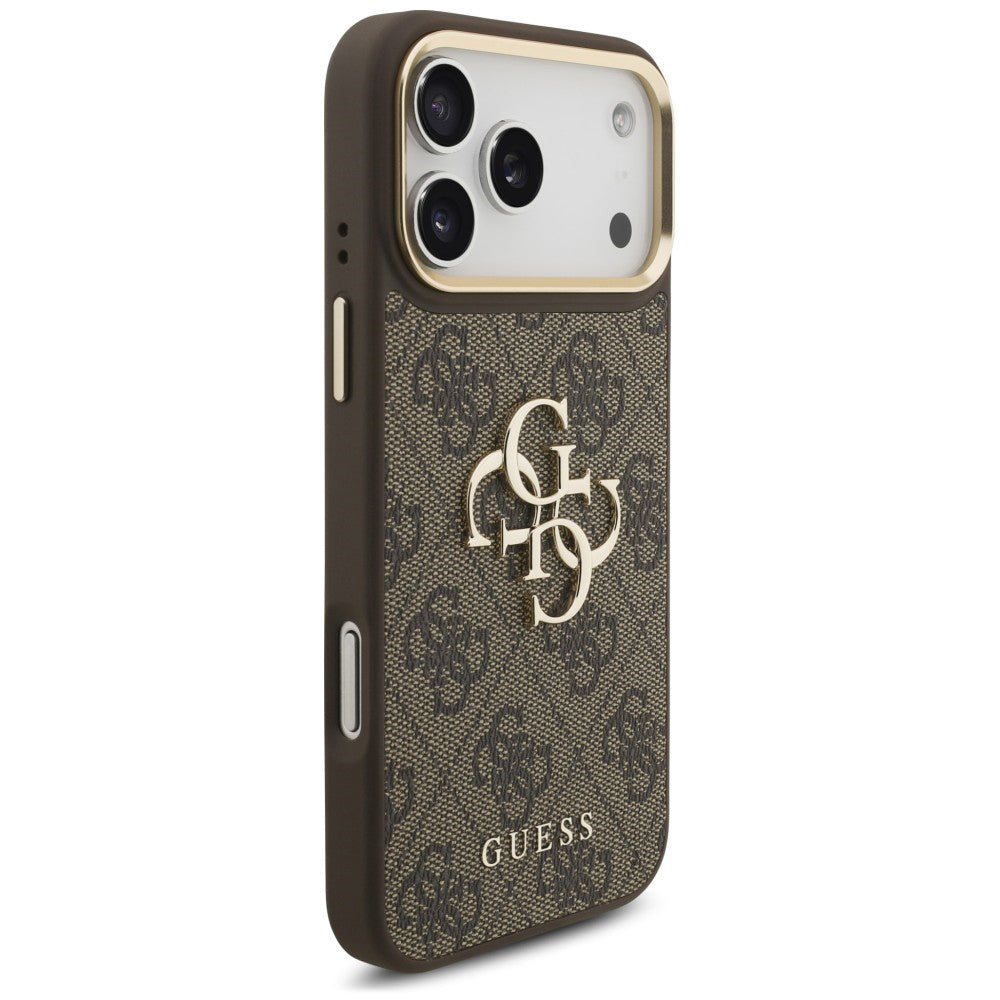Tok az Apple iPhone 18 Pro Max / 17 Pro Max készülékhez, Guess, Big 4G Classic Logo & Big Strap Metal Buttons, barna