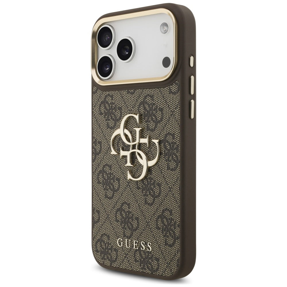 Tok az Apple iPhone 18 Pro Max / 17 Pro Max készülékhez, Guess, Big 4G Classic Logo & Big Strap Metal Buttons, barna