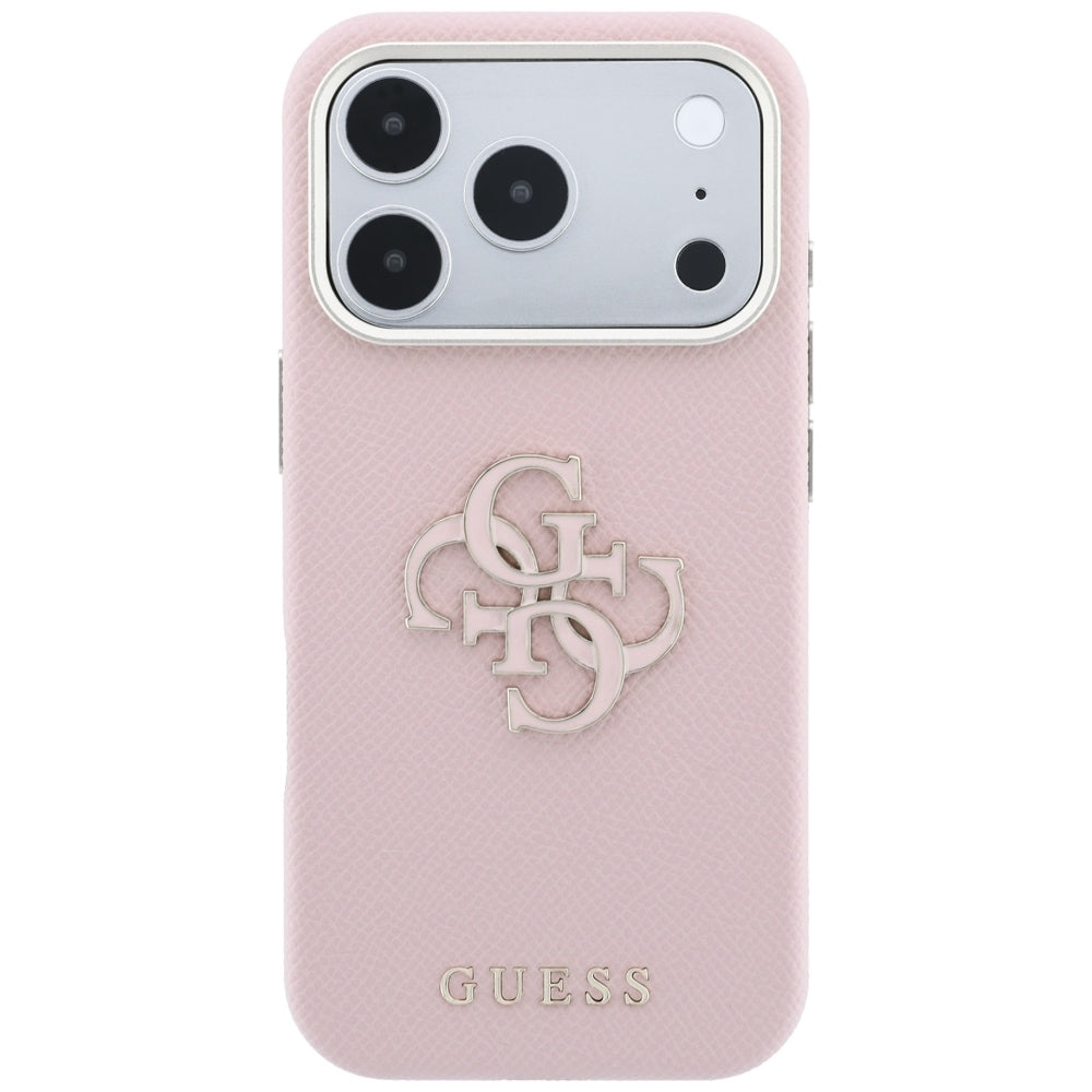 Tok Apple iPhone 18 Pro Max / 17 Pro Max, Guess, Nagyméretű gyantás logóval, Rózsaszín