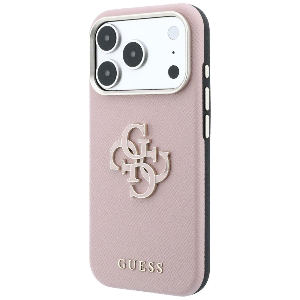 Tok Apple iPhone 18 Pro Max / 17 Pro Max, Guess, Nagyméretű gyantás logóval, Rózsaszín