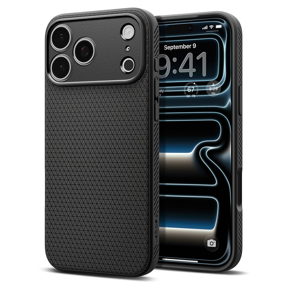 Tok Apple iPhone 18 Pro Max / 17 Pro Max készülékhez, Spigen, Liquid Air, Matt Fekete ACS12111