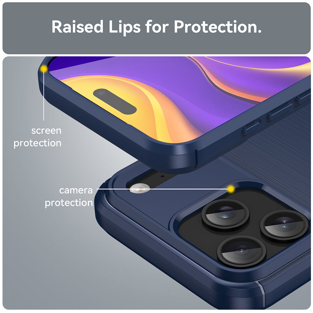 Tok Apple iPhone 18 Pro Max / 17 Pro Max készülékhez, Techsuit, karbon, kék