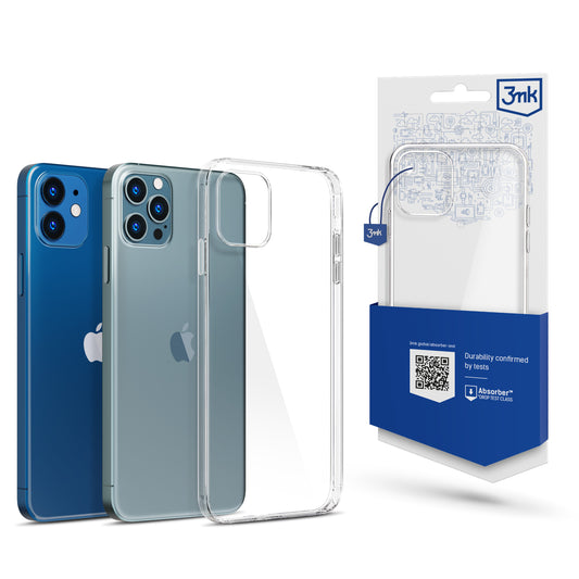 tok Apple iPhone 12 / 12 Pro készülékhez, 3MK, átlátszó, átlátszó