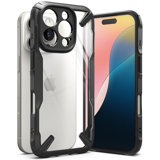 tok Apple iPhone 16 Pro Max, Ringke, Fusion X, Fekete, fekete