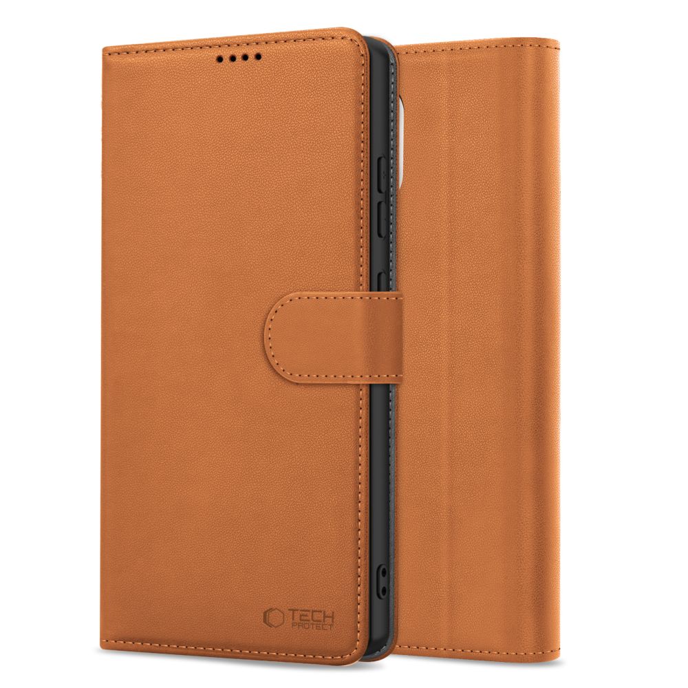 Tok Apple iPhone 17e / 16e készülékhez, Tech-Protect, Wallet, Barna