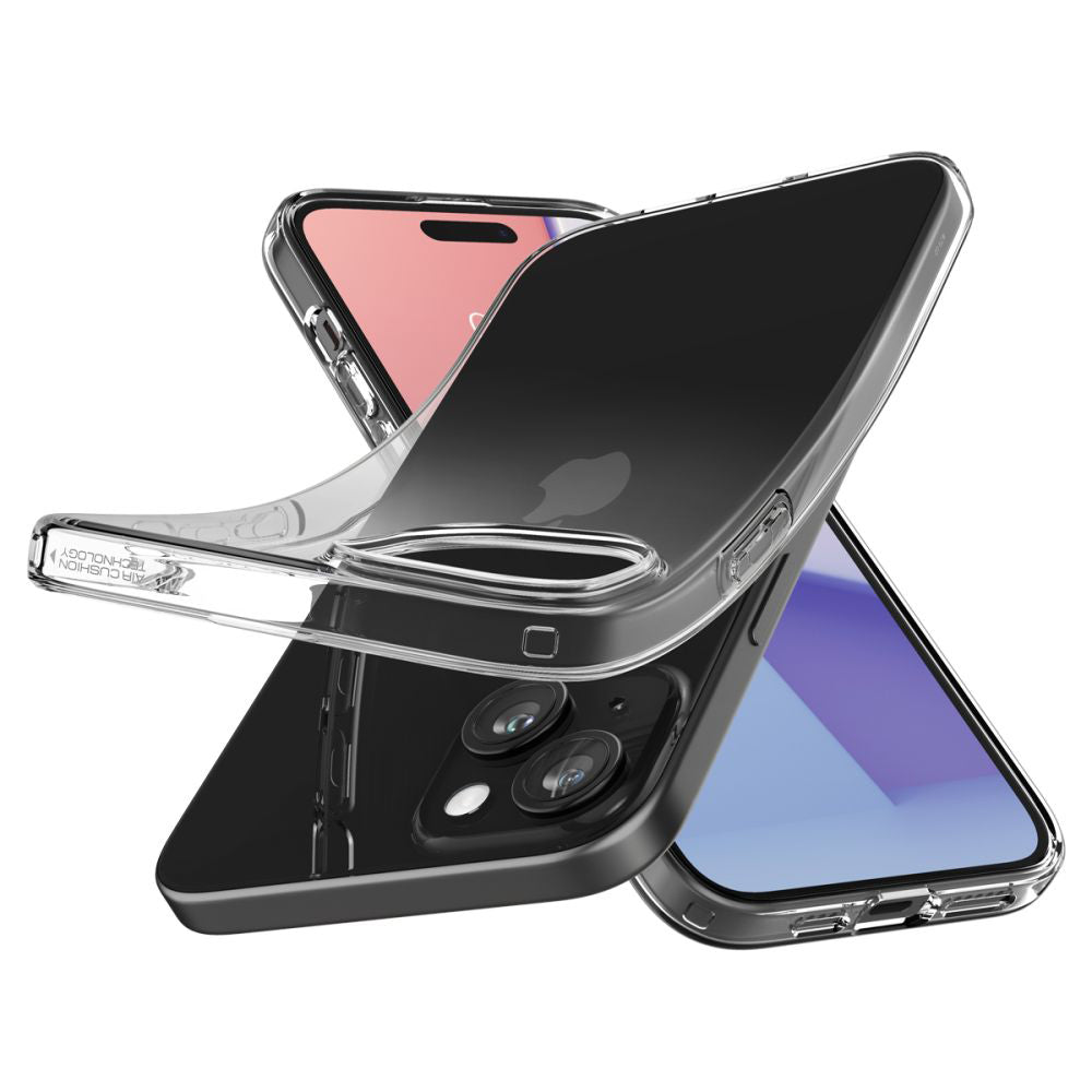Tok Apple iPhone 15-hez, Spigen, Liquid Crystal, Átlátszó ACS06786