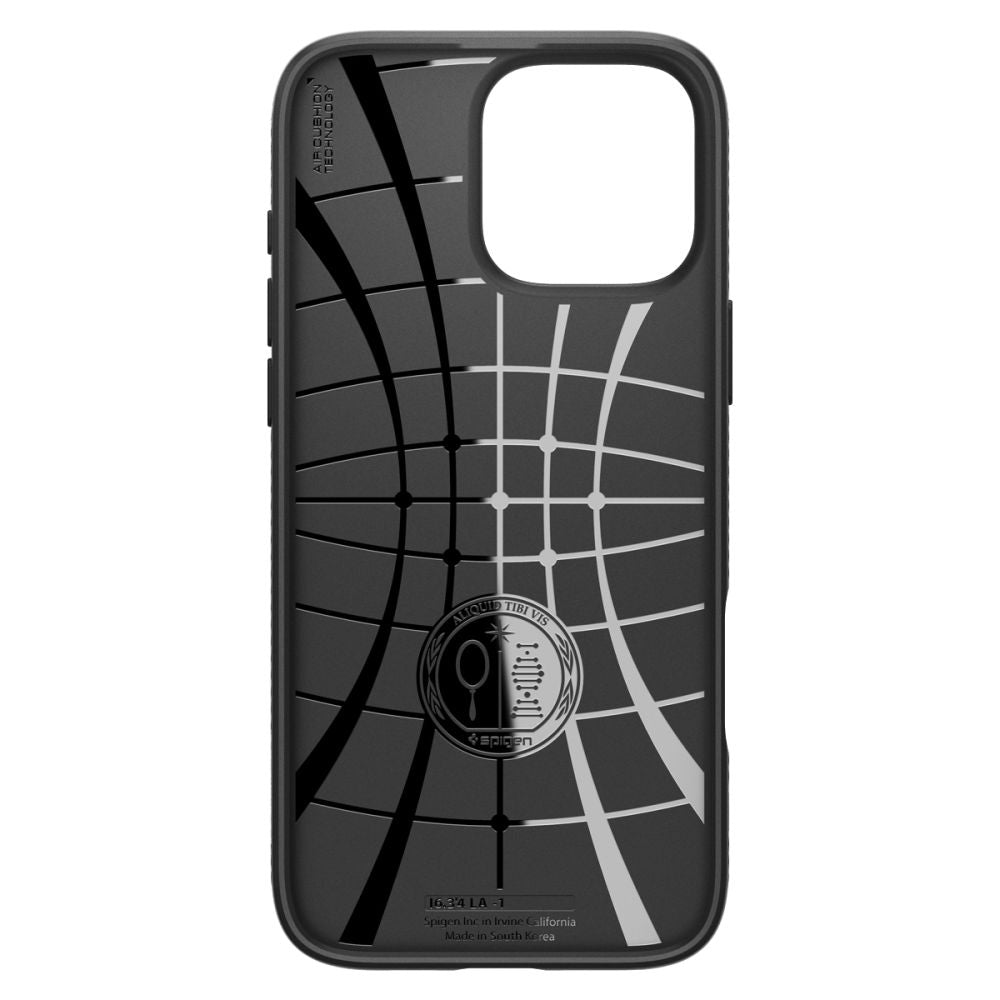 Tojás Apple iPhone 16 Pro Max, Spigen, Liquid Air Matte, fekete ACS07988
