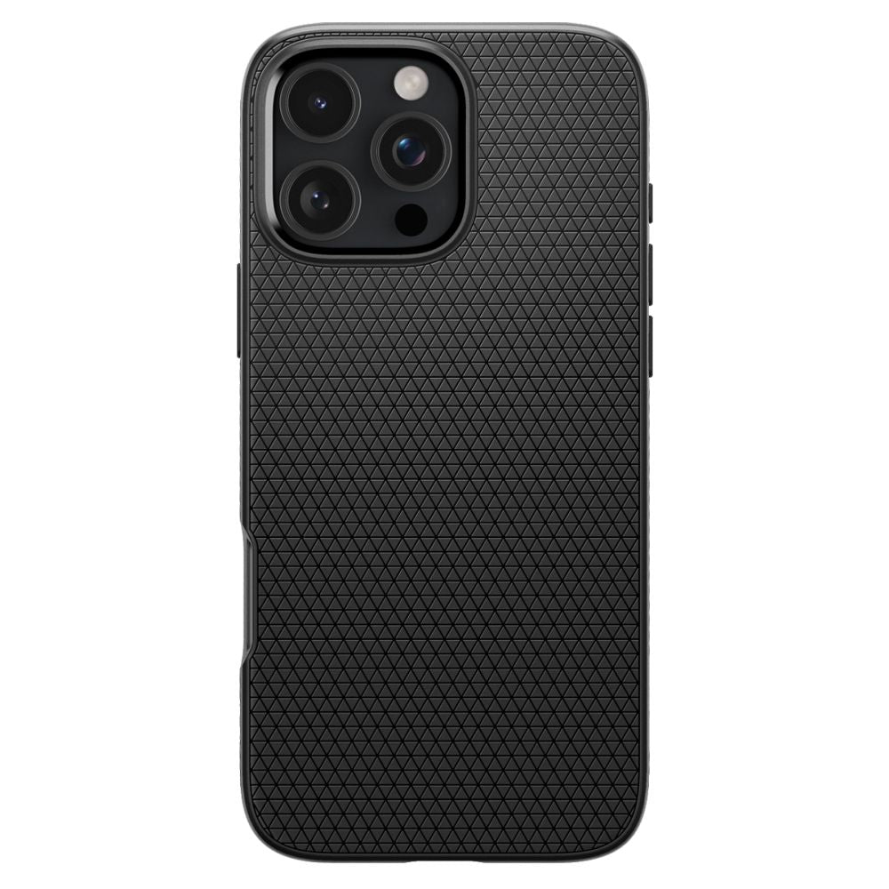 Tojás Apple iPhone 16 Pro Max, Spigen, Liquid Air Matte, fekete ACS07988