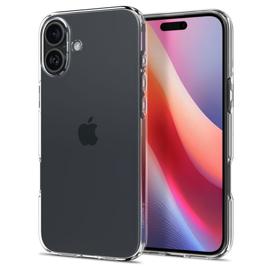 tok Apple iPhone 16, Spigen, folyadékkristályos, átlátszó ACS08190