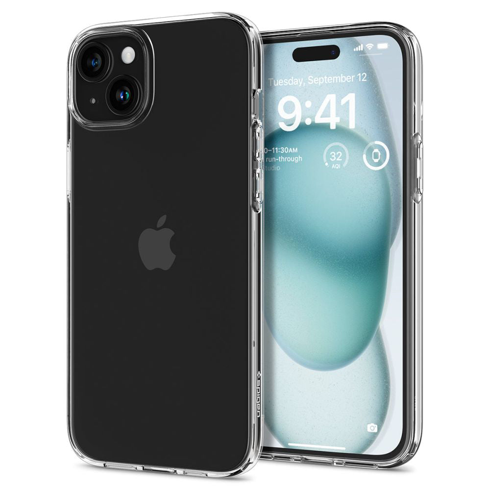 Tok Apple iPhone 15-hez, Spigen, Liquid Crystal, Átlátszó ACS06786