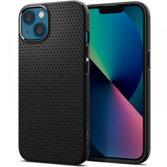 tok Apple iPhone 13, Spigen, Liquid Air, Fekete, fekete