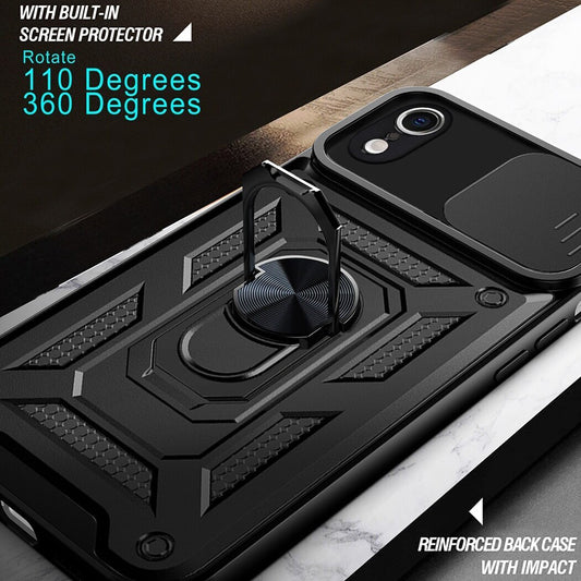 Case for Apple iPhone XR, Techsuit, CamShield, Black