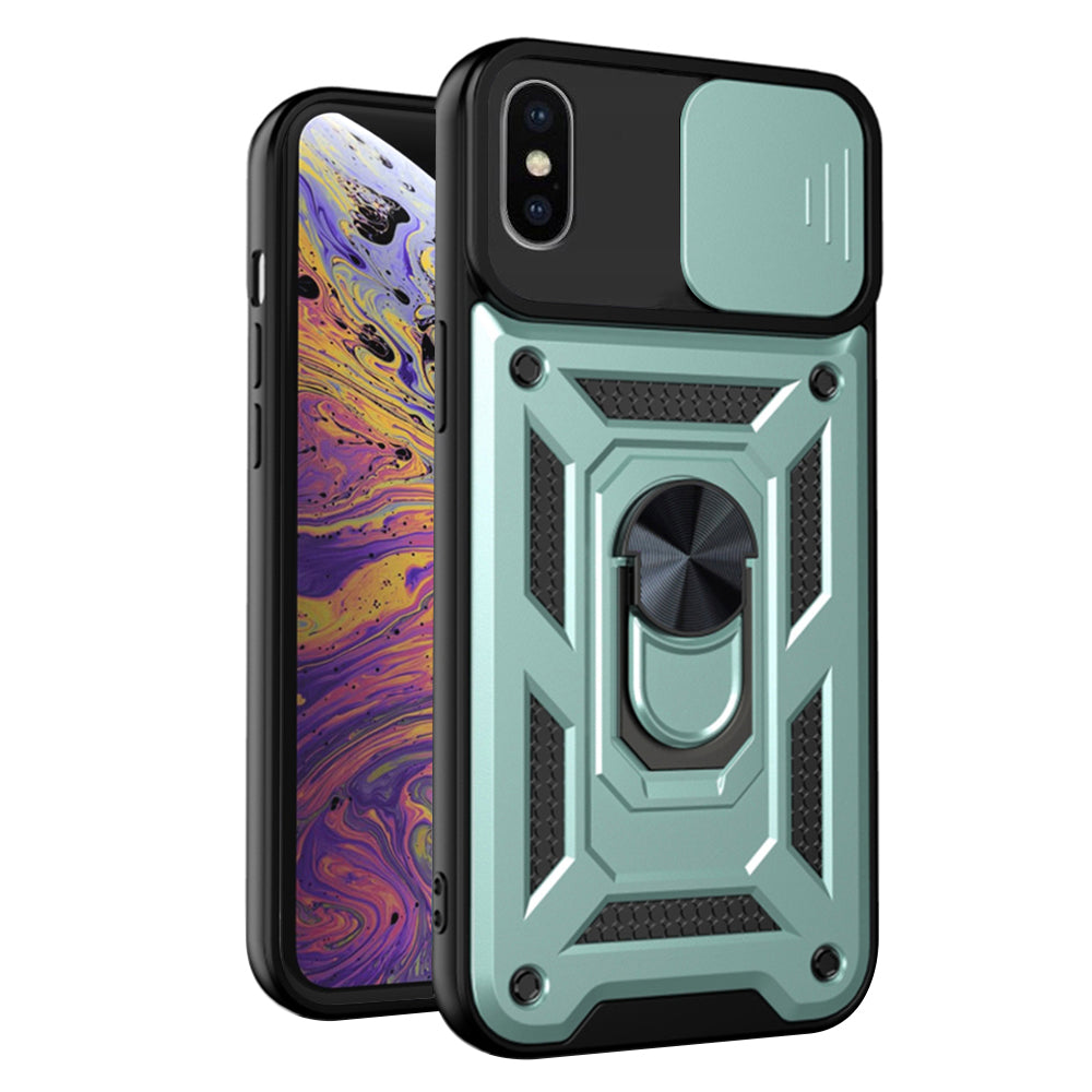 Tok Apple iPhone XS Max-hoz, Techsuit, CamShield, Zöld