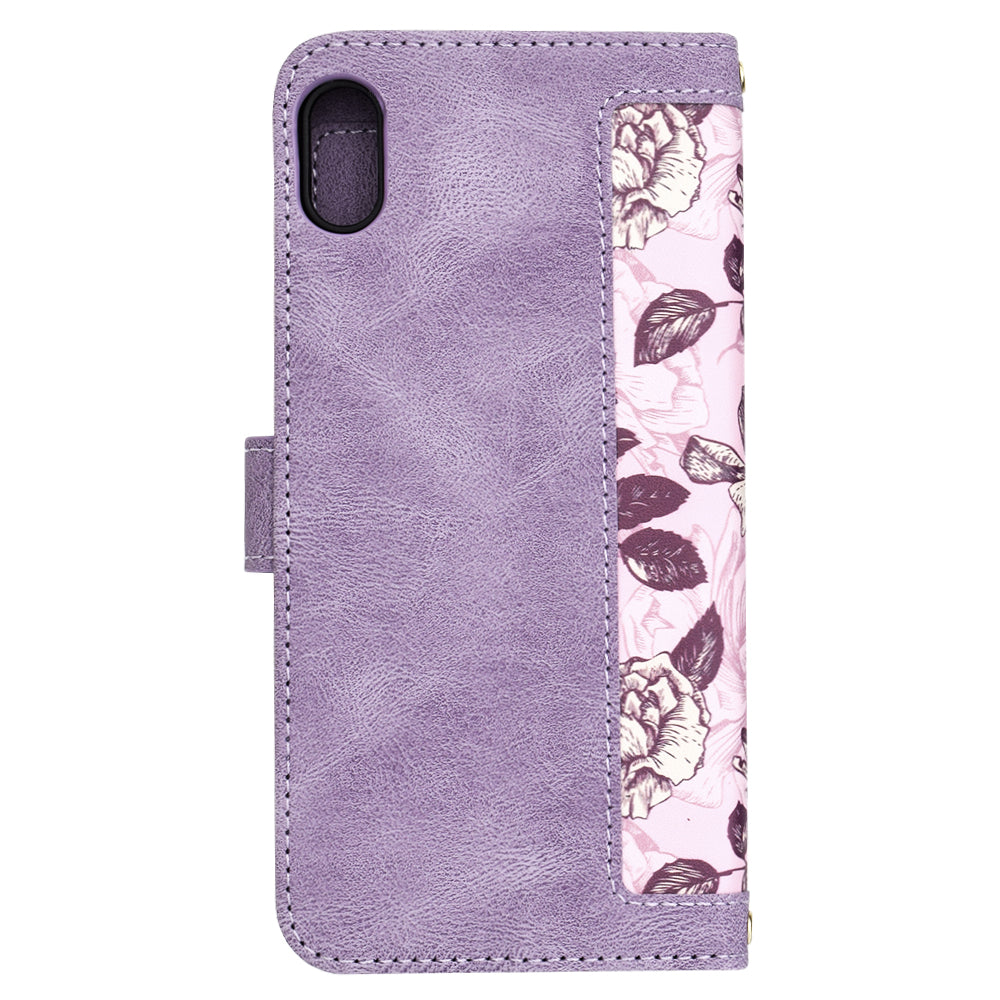 Tok Apple iPhone XS Max-hoz, Techsuit, FlipCraft, Lila