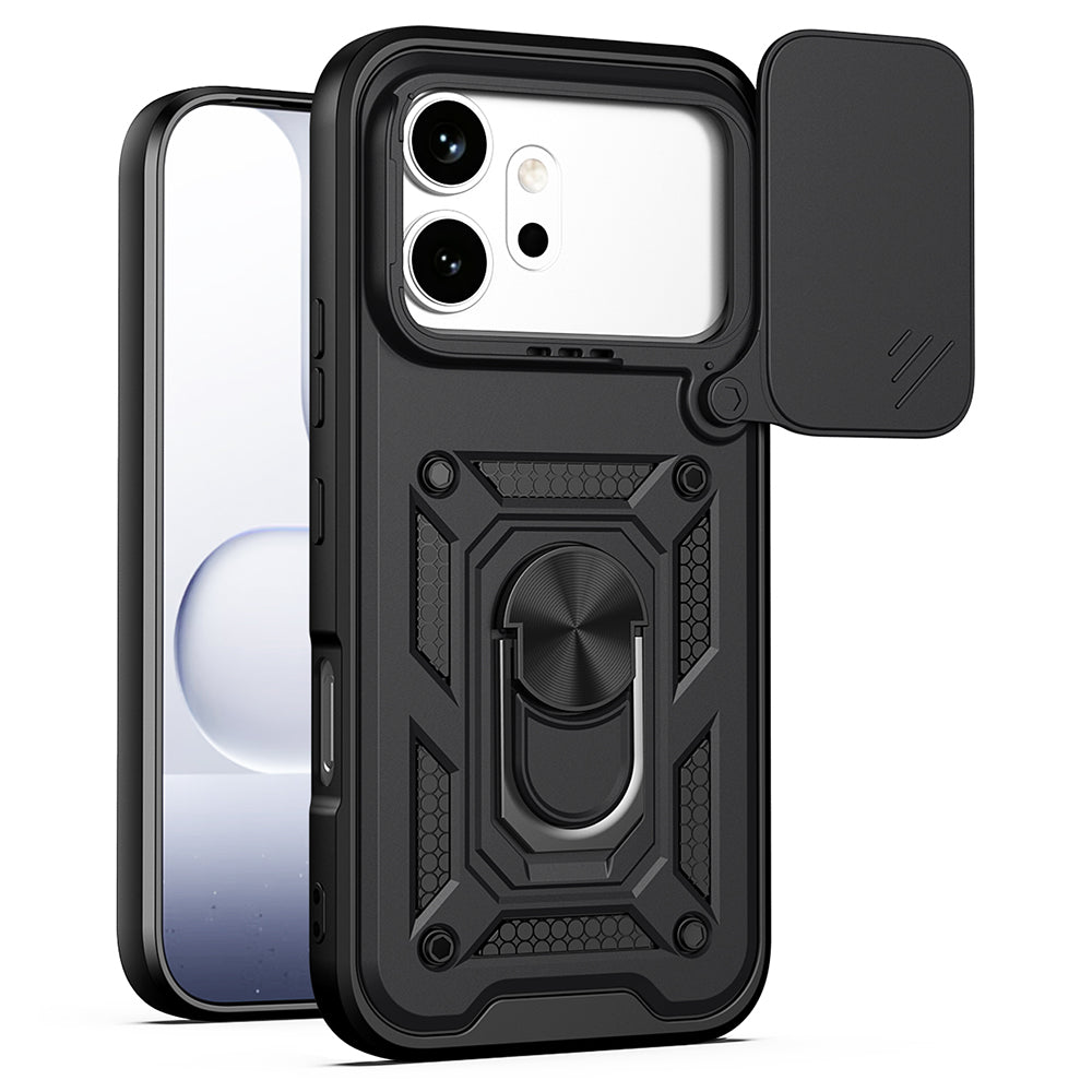 Case for Honor 600 Pro / 600, Techsuit, CamShield, Black