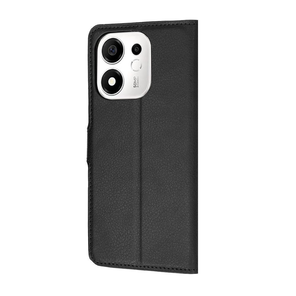 Tok Honor 600 Smart készülékhez, Techsuit, bőr folio, fekete