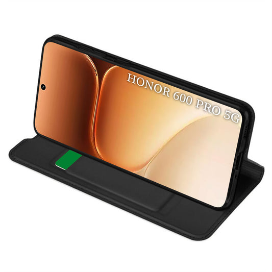 Tok Honor 600 Smart készülékhez, Techsuit, Magskin Book Long Blitz Cutout, Fekete