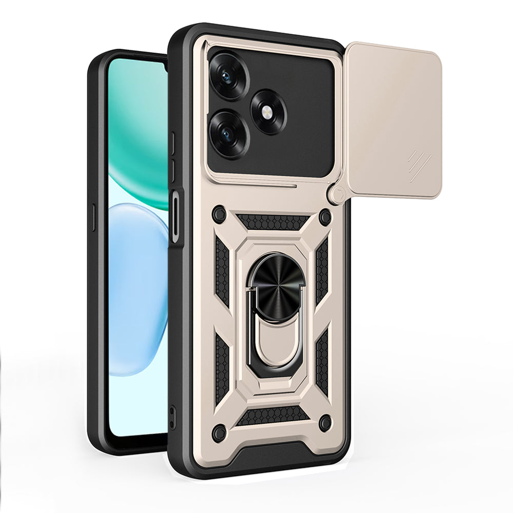 Case for Honor X5c Plus, Techsuit, CamShield, Gold