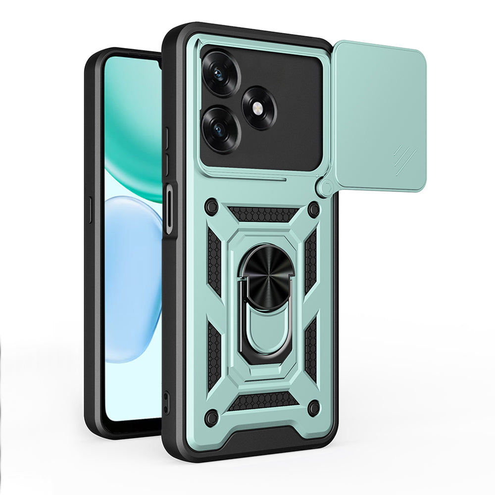 Case for Honor X5c Plus, Techsuit, CamShield, Green