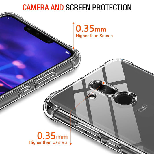 Huawei Mate 20 Lite tok, Techsuit, Ütésálló Átlátszó, Átlátszó