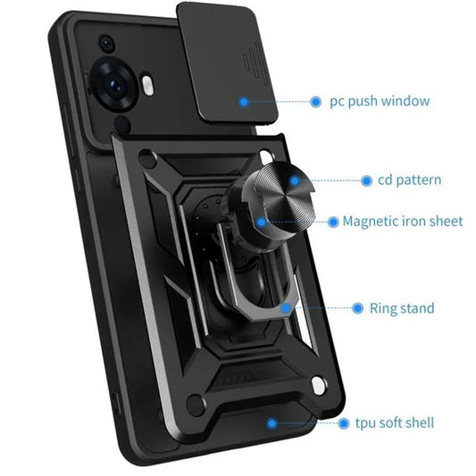 Tok Huawei nova 12s / nova 11-hez, Techsuit, CamShield, rózsaszín