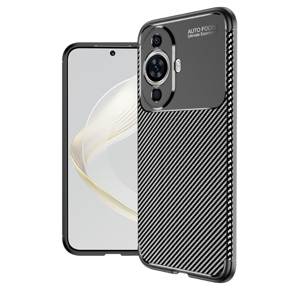 Tok Huawei nova 12s / nova 11-hez, Techsuit, CarbonFiber, Fekete