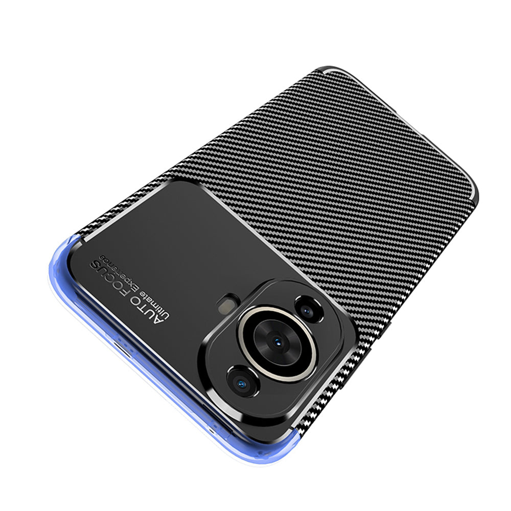 Tok Huawei nova 12s / nova 11-hez, Techsuit, CarbonFiber, Fekete
