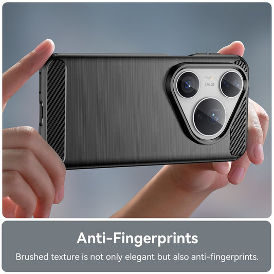 Tok Huawei Pura 80 Pro / Pura 80 Ultra-hoz, Techsuit, Karbon, Fekete