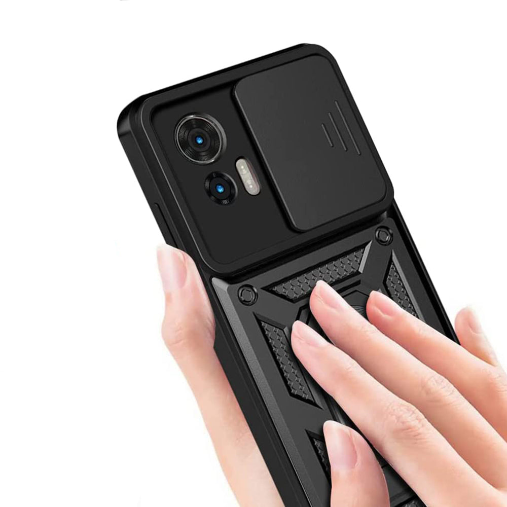 Tok Motorola Edge 50 Fusion készülékhez, Techsuit, CamShield, Zöld