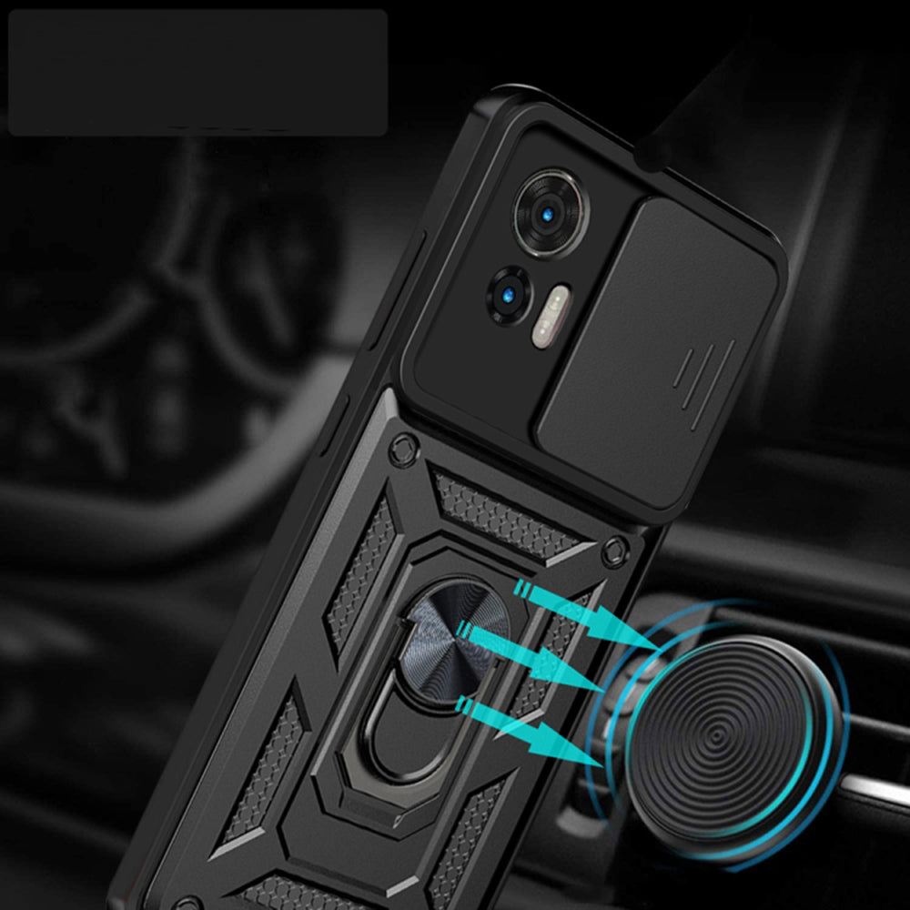 Tok Motorola Edge 50 Fusion készülékhez, Techsuit, CamShield, Zöld