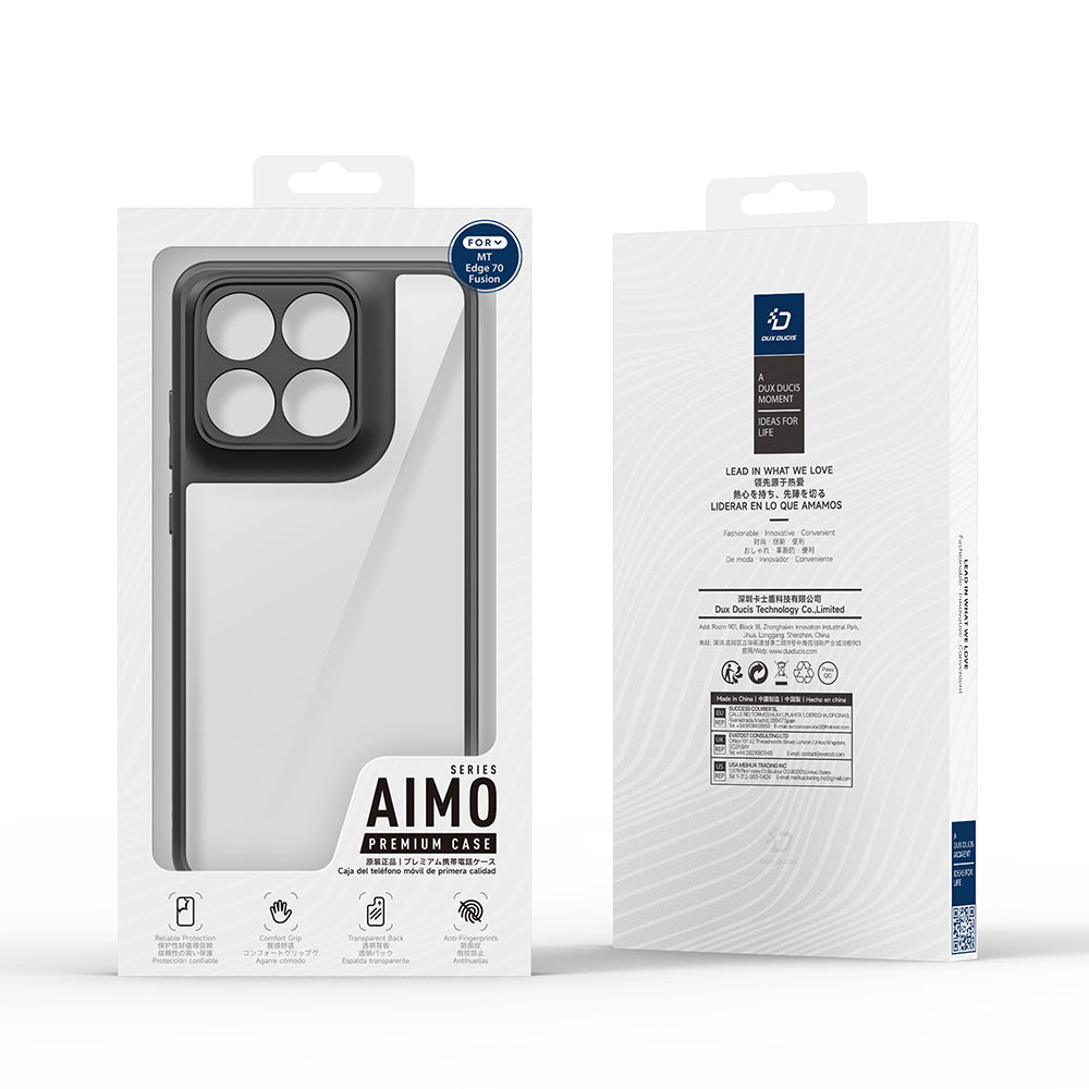 Tok a Motorola Edge 70 Fusion készülékhez, DUX DUCIS, Aimo, Fekete