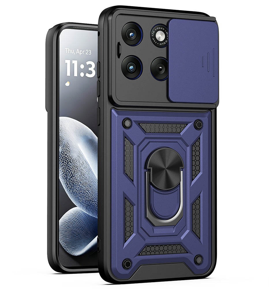 Case for Motorola Edge 70 Fusion, Techsuit, CamShield, Blue