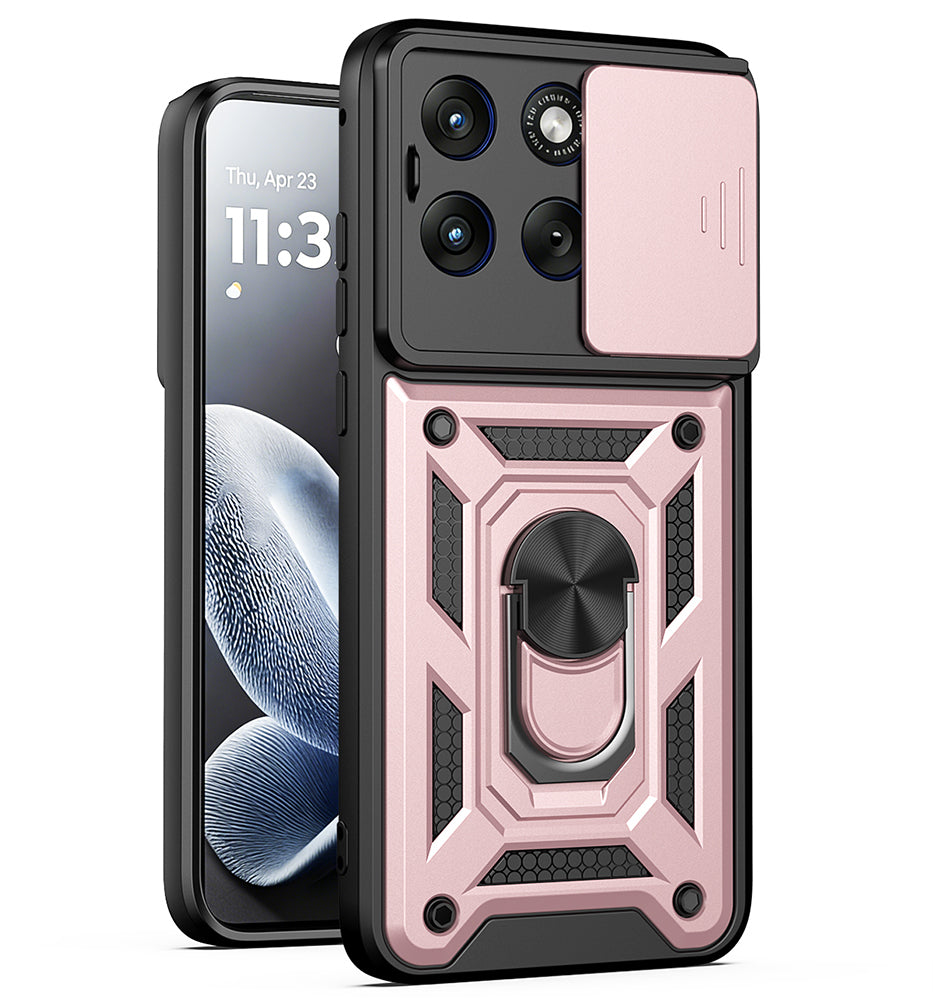 Tok Motorola Edge 70 Fusion-hoz, Techsuit, CamShield, Rózsaarany