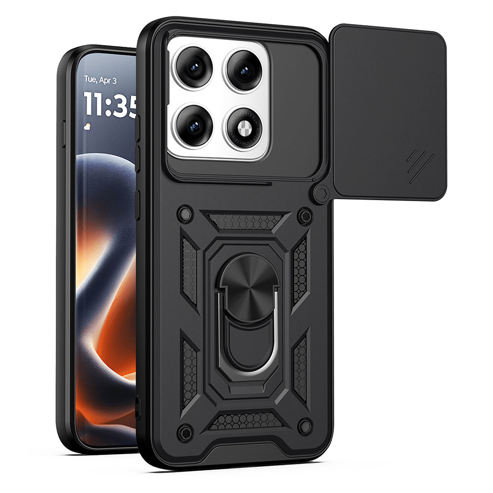 Tok Motorola Edge 70 Pro-hoz, Techsuit, CamShield, Fekete
