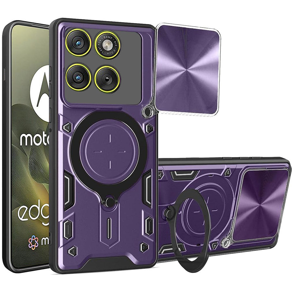 Tok Motorola Edge 70-hoz, Techsuit, CamGuard Pro, Lila