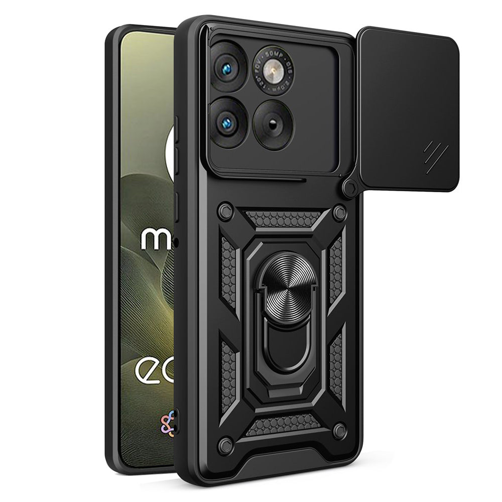 Tok Motorola Edge 70-hez, Techsuit, CamShield, Fekete