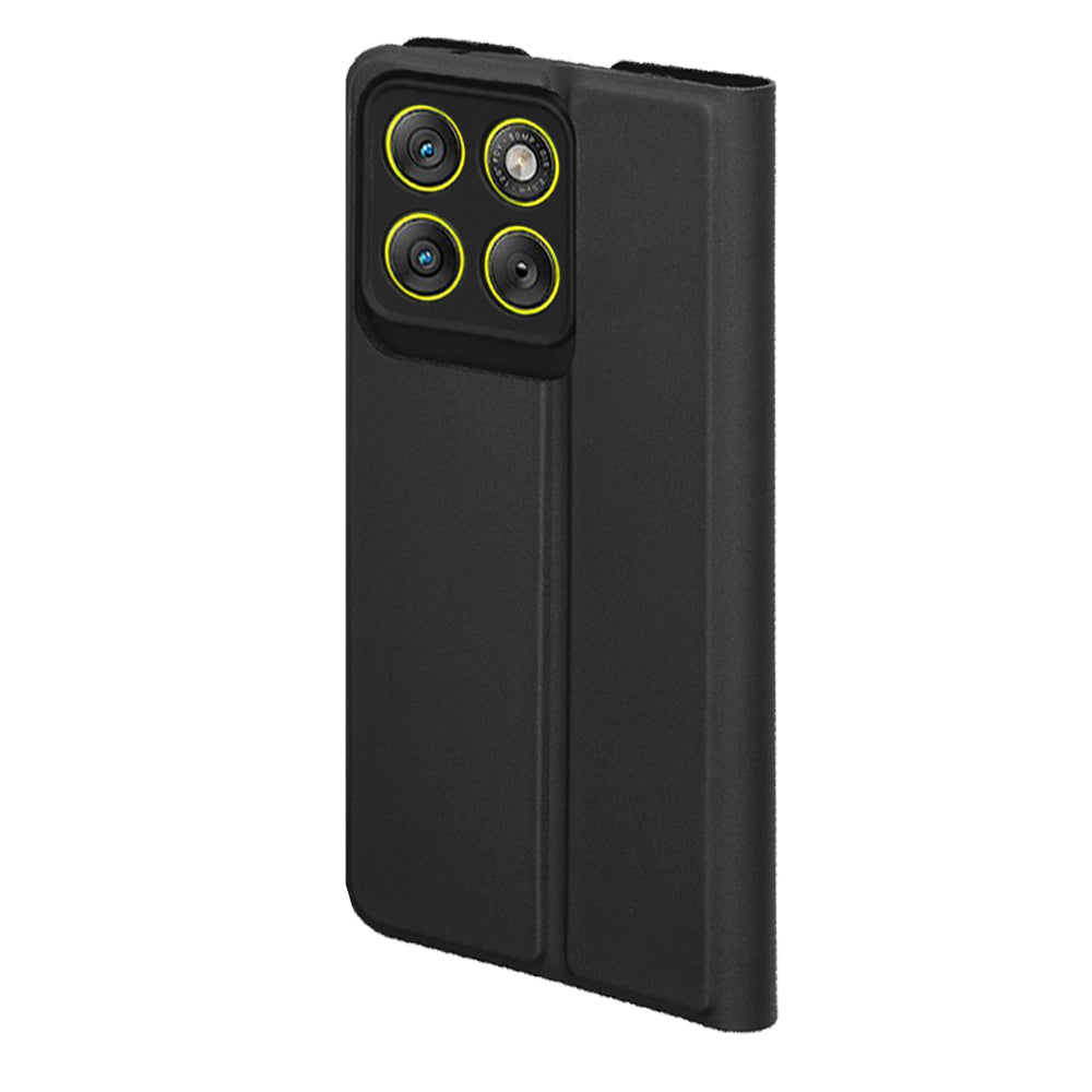 Tok Motorola Edge 70-hoz, Techsuit, Magskin Book, Fekete