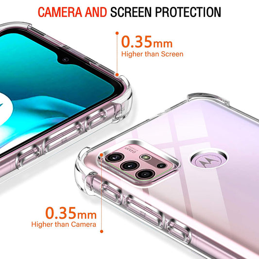 Tok Motorola Moto G30 / G20 / G10-hez, Techsuit, Ütésálló Átlátszó, Átlátszó