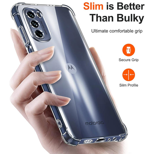 Tok Motorola Moto G31 / G41-hez, Techsuit, Ütésálló Átlátszó, Átlátszó