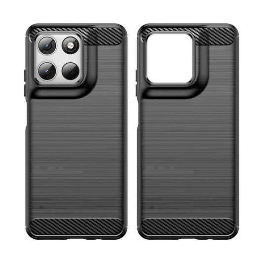 Tok a Motorola Moto G47 / G37 Power / G37 / G67 Power / G57 Power készülékekhez, Techsuit, karbon, fekete