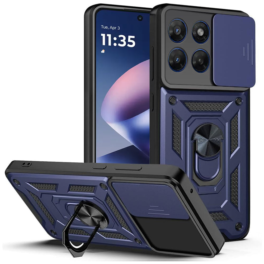 Tok Motorola Moto G47 / G37-hez, Techsuit, CamShield, Kék