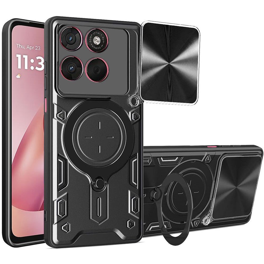 Tok Motorola Moto G67 Power / G57 Power készülékhez, Techsuit, CamGuard Pro, Fekete