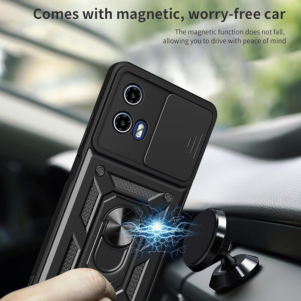 Tok Motorola Moto G67 Power / G57 Power készülékhez, Techsuit, CamShield, Fekete