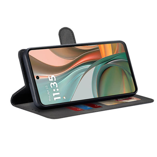 Tok a Motorola Moto G75-hez, Techsuit, Diary Book, Fekete