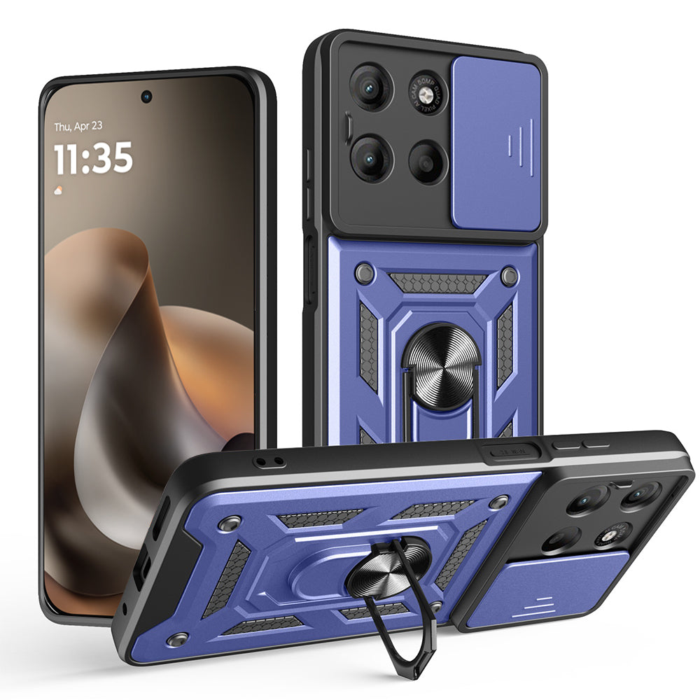 Tok Motorola Moto G77 / G67 készülékhez, Techsuit, CamShield, Kék