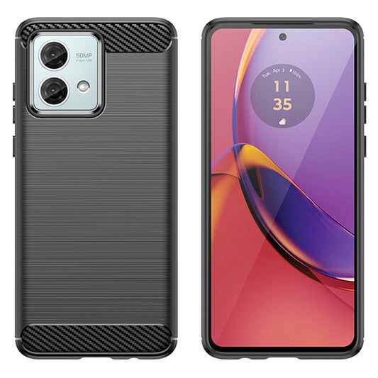 Tok a Motorola Moto G84-hez, Techsuit, karbon, fekete